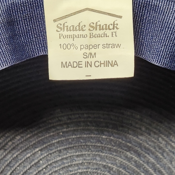 Shade Shack Pompano Beach 100% Paper Straw Sun Hat Size S/M - Picture 2 of 5